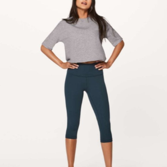 lululemon athletica Tops - Grey Lululemon Minimal Short Sleeve